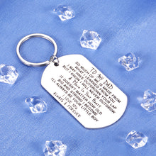 Load image into Gallery viewer, to My Dad Gifts from Son Love Keychain for Father Daddy Fathers Day Gifts for Dad Grandpa Stepdad from Kids Birthday Present to Papa Padre Father Figure for Men Him Dad Keyring