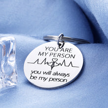 Load image into Gallery viewer, Best Friend Keychain Gift for BFF Sister Besties Teen Girl Women Friendship on Birthday Graduation Christmas You Are My Person Couple Key Charm for Lover Girlfriend Wife