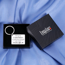 Load image into Gallery viewer, Sister Birthday Gifts from Sister Gifts for Sister in Laws Love Keychain Big Sister Gifts for Little Girls Sisters’ Day Soul Sister Gifts from brother Back to School Christmas Present Girl Friends Day