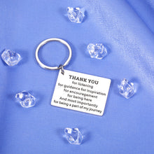Load image into Gallery viewer, Thank You Gifts for Women Christmas Gift for Boss Mentor Keychain Supervisor Leader Appreciation Present for Boss Lady Coach Teacher Retirement Gifts for Coworkers Leaving Going Away Birthday Keyring