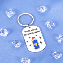 Load image into Gallery viewer, Birthday Gifts for Dad from Daughter Son Kids Funny Keychain for Daddy Hilarious Fathers Day Gifts for Husband from Wife Punny Gifts for Men Him Father Figure Papa Padre Present Keyring