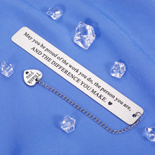 Load image into Gallery viewer, Coworker Thank You Gifts for Women Men Appreciation Gifts for Boss Day Inspirational Bookmark Coworker Leaving Gifts for Colleague Friend Female Retirement Gifts May You Be Proud of The Work You Do