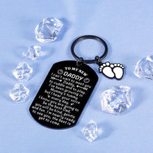 Load image into Gallery viewer, New Dad Gifts for Men Christmas Gifts Keychain Soon to Be Dad Gifts New Daddy Dad To Be Gifts First Baby Gift for Dad from Mom Pregnancy Announcement Gifts First Time Fathers Day Presents for Husband