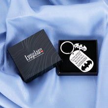 Load image into Gallery viewer, Fathers Day Gift Keychain Daddy Birthday for Step Dad in Law Husband from Daughter Son Wife You are A Superhero I Love You Wedding Anniversary Valentines Day Christmas for Men Him