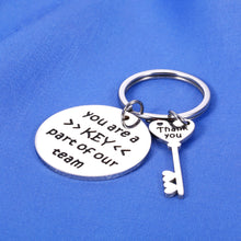 Load image into Gallery viewer, Employee Appreciation Gifts for Coworker Thank You Gifts Keychain Best Gifts for Male Boss Lady Retirement Gifts for Women Men Leaving Job Gifts for Office Friends Farewell Goodbye Gift Team Gifts