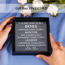 Load image into Gallery viewer, Leader Mentor Appreciation Gifts for Boss Day Gifts Acrylic Keepsake Boss Lady Gifts for Women Thank You Gifts for Men Retirement Gifts for Boss Male Christmas Office Desk Decorations Paperweight