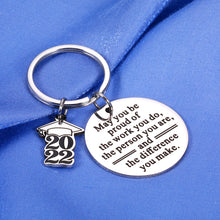 Load image into Gallery viewer, Graduate School Gifts Keychain High School College Graduation Gifts for Her Him 2022 Gifts for Kids Son Daughter from Mom Dad Grad Gift for Nurses Week Gift Ideas for Best Friends Students Girls Boys