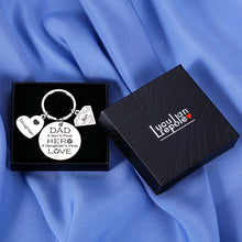 Load image into Gallery viewer, Dad Birthday Gifts from Daughter Keychain for Fathers Day Gifts from Son Wife for Dad Husband Grandpa Retirement Present for Step Father Figure Daddy to Be Thank You Gift for Papa Padre Him Men