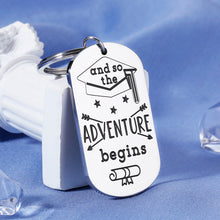 Load image into Gallery viewer, Grad Gift for Her Him 2021 Inspirational Keychain for Boys Girls Women Men Senior High School College Grad Sister for Son Daughter Niece from Mom Dad Aunt for Nurse Student Best Friend PHD