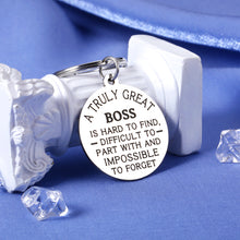 Load image into Gallery viewer, Thank You Gifts for Boss Male Gift Keychain for Boss Woman Retirement Gifts for Men Boss Christmas Gifts for Mentor Leader Boss Lady Gifts for Women Birthday Valentines Present for Supervisor Him Her