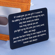 Load image into Gallery viewer, Valentine’s Day Gifts for Wife Husband Anniversary Wallet Insert Card for Him Her Boyfriend Girlfriend Birthday Fiance Fiancee Engagement Mini Love Note Groom Bride Wedding New Year Deployment Present