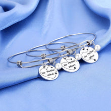 Load image into Gallery viewer, Long Distance Friendship Bracelets Set of 3 Best Friends Relationship Bangle Gift for Women Sisters Birthday Teen Girls Christmas BFF Besties Graduation No Matter When What Where