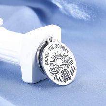 Load image into Gallery viewer, Inspirational keychain Gift for Children Student Family Uplifting Jewelry Teen Boy Girl Birthday Grad Graduation Women Male Christmas Take Pride in How Far You Have Come Keyring Him Her Best Friend