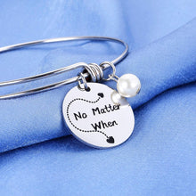 Load image into Gallery viewer, Long Distance Friendship Bracelets Set of 3 Best Friends Relationship Bangle Gift for Women Sisters Birthday Teen Girls Christmas BFF Besties Graduation No Matter When What Where