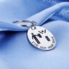 Load image into Gallery viewer, Best Friend Keychains Funny Gifts for BFF Besties Women Men Him Boyfriend I’ve Got Your Back Keychain for Mom Sister Girls Kids Christmas Birthday Valentines Day Graduation Friendship Stick Figures