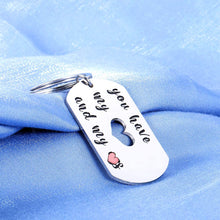 Load image into Gallery viewer, Valentines Day Gifts Naughty Keychains for Boyfriend Husband from Girlfriend Wife Anniversary Couple Gift for Him Her Christmas You Have My Heart Keychain for Women Men Birthday Wedding Keyring