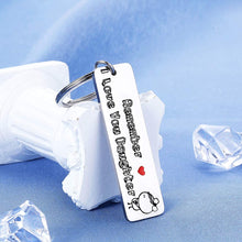 Load image into Gallery viewer, Valentines Gifts for Daughter from Mom Dad Parent Birthday Keychain for Teen Girl Graduation Women Daughter in Law Wedding Presents from Step Mother Remember I Love You Keyring Christmas