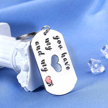 Load image into Gallery viewer, Valentines Day Gifts Naughty Keychains for Boyfriend Husband from Girlfriend Wife Anniversary Couple Gift for Him Her Christmas You Have My Heart Keychain for Women Men Birthday Wedding Keyring