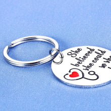 Load image into Gallery viewer, Inspirational Valentines Gifts Keychain for Nurse Graduate for Women Teen Girls Practitioner RN Medical Student Graduation Gift for Best Friends BFF Sister Daughter Mother Birthday Christmas Keyring