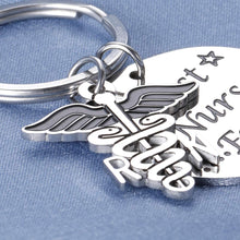 Load image into Gallery viewer, Best Nurse Ever Keychain Thank You Gift for Women Men Thanksgiving Day Christmas Nursing Teacher New Practical Practitioner Registered Family LPN RN NP Week Student Graduation Appreciation Retirement