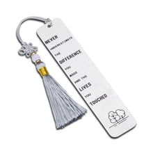 Load image into Gallery viewer, Book Lover Gifts Thank You Inspirational Gifts Bookmark for Women Men Teacher Employee Appreciation Gifts Going Away Gifts for Coworkers Friends Office Retirement Gifts Boss Goodbye Farewell Gifts