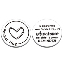 Load image into Gallery viewer, Inspirational Gifts for Women Men Pocket Hug Token Teacher Christmas Gifts for Coworkers Thank You Gifts Graduation Gifts for Her Friends Social Distancing Gift Isolation Lockdown Double-Sided Coin