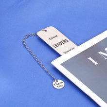 Load image into Gallery viewer, Great Leaders Gift for Bosses Day Bookmark Boss Lady Gifts for Women Mentor Supervisor PM Boss Gifts for Birthday New Job Promotion Present from Coworker Retirement Farewell Holiday Gift