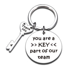 Load image into Gallery viewer, Employee Appreciation Gifts for Coworker Thank You Gifts Keychain Best Gifts for Male Boss Lady Retirement Gifts for Women Men Leaving Job Gifts for Office Friends Farewell Goodbye Gift Team Gifts