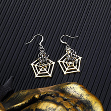 Load image into Gallery viewer, 2/6/7 Pairs Halloween Ghost Skeleton Dangle Earrings Assorted Pumpkin Spider Black Cat Bat Cobweb Spiderweb Faux Leather Earring Studs Sets Gifts for Girls Women Ladies Her Halloween Theme Party