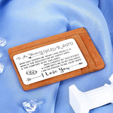 Load image into Gallery viewer, Boyfriend Valentines Gifts Wallet Insert Card for Husband Wedding Anniversary Fiance Groom Birthday Mini Love Note for Him Men Boys Newlywed Couple Jewelry from Girlfriend Wife Proposal Honeymoon