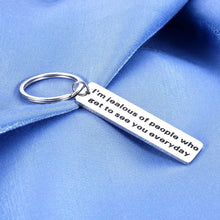 Load image into Gallery viewer, Long Distance Relationship Keychain Valentines Day Gift for Boyfriend Girlfriend Birthday Wedding Anniversary Present for Him Her Husband Wife Going Moving Away Hubby Wifey Far Apart Travel Christmas