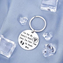 Load image into Gallery viewer, Keychain Gift for New Step Dad in Law Husband Grandpa I've Had My Daddy's Heart Since the First Time He Heard Mine Happy Father's Day Birthday Valentine Thanksgiving Christmas Wedding Keyring Jewelry