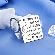 Load image into Gallery viewer, Boyfriend Girlfriend Christmas Birthday Gifts Keychain Husband Wife Anniversary Valentines Wedding Day Present Fiance Fiancee Hubby Wifey Engagement Marriage Key Chain Charm Him and Her