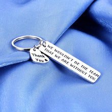 Load image into Gallery viewer, Boss Coach Thank You Keychain Gifts for Mentor Instructor Supervisor Christmas Birthday Appreciation from Basketball Soccer Baseball Player Swimming Team Members for Coworker Employee Going Away