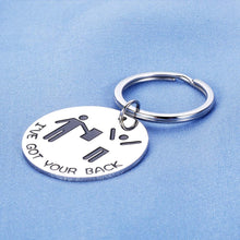 Load image into Gallery viewer, Best Friend Keychains Funny Gifts for BFF Besties Women Men Him Boyfriend I’ve Got Your Back Keychain for Mom Sister Girls Kids Christmas Birthday Valentines Day Graduation Friendship Stick Figures