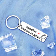 Load image into Gallery viewer, Valentines Gifts for Daughter from Mom Dad Parent Birthday Keychain for Teen Girl Graduation Women Daughter in Law Wedding Presents from Step Mother Remember I Love You Keyring Christmas