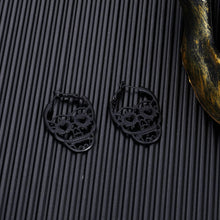 Load image into Gallery viewer, 2/6/7 Pairs Halloween Ghost Skeleton Dangle Earrings Assorted Pumpkin Spider Black Cat Bat Cobweb Spiderweb Faux Leather Earring Studs Sets Gifts for Girls Women Ladies Her Halloween Theme Party