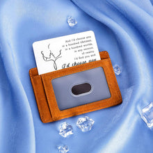 Load image into Gallery viewer, Christmas Gifts for Boyfriend Girlfriend Valentines Engraved Wallet Insert Card for Husband Wife Wedding Anniversary Mini Love Note Birthday Engagement Present for Him Fiance Groom Hubby from Her