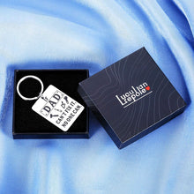 Load image into Gallery viewer, Dad Valentine's Day Gifts Fathers Day Keychain for Step Daddy Birthday Father in Law Wedding Present for Papa Christmas Retirement Tool Key Chain If Dad Cant Fix It No One Can Funny Keyring