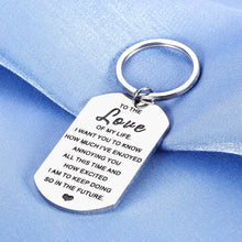Load image into Gallery viewer, Valentines Gifts for Him Boyfriend Her Girlfriend Christmas Birthday Keychain for Husband Hubby Anniversary Wedding Engagement Present for Groom Bride Fiance Fiancee Women Men Love Keychains
