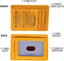 Load image into Gallery viewer, Minimalist Slim Wallet RFID Front Pocket for Son Christmas Birthday Gifts from Dad Father to Step Son Teen Boys Graduation Valentines Day Love You Business Credit Card Holder Card Case Holder Leather
