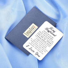 Load image into Gallery viewer, Wallet Insert Card for Boyfriend Valentine Gifts for My Man Him Husband to Be Birthday from Girlfriend Wife Wedding Anniversary Mini Love Note Future Hubby Groom Fiance Couple Engagement Present