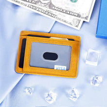 Load image into Gallery viewer, Minimalist Slim Wallet RFID Front Pocket for Son Christmas Birthday Gifts from Dad Father to Step Son Teen Boys Graduation Valentines Day Love You Business Credit Card Holder Card Case Holder Leather