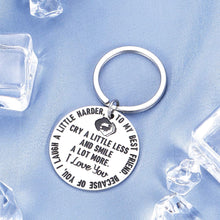 Load image into Gallery viewer, To My Best Friend Keychain Cute Thank You Gift for Bff Bestie Birthday Soul Sister Graduation Bridesmaid Wedding Day Teen Girls and Boys Friendship on Christmas Thanksgiving Unique Young Inspirational