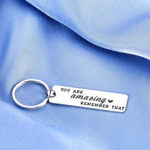 Load image into Gallery viewer, Inspirational Birthday Keychain Gifts for Best Friend BFF Boys Girls Student Graduation Back to School Thank You Gift for Women Men Coworker Retirement Motivational Christmas Present for Daughter Son