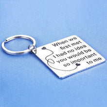 Load image into Gallery viewer, Boyfriend Girlfriend Christmas Birthday Gifts Keychain Husband Wife Anniversary Valentines Wedding Day Present Fiance Fiancee Hubby Wifey Engagement Marriage Key Chain Charm Him and Her