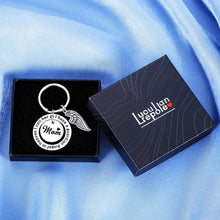 Load image into Gallery viewer, Mom Memorial Gifts Keychain Loss of Mother Sympathy Gift for Loss of Mommy Momma Mama Remembrance Key Chain Christmas Funeral Key Tags Remembering I Have a Guardian Angel I Call Her Mom