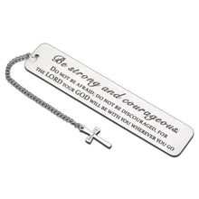 Load image into Gallery viewer, Religious Gifts for Women Christian Gifts for Men Inspirational Bookmark for Godson Goddaughter Back to School Gifts for Kids Birthday Bible Verse Baptism Gifts for Boys Catholic Girl Gifts