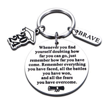 Load image into Gallery viewer, 2023 Graduation Gifts for Him Her Graduation Keychain Spiritual Gifts for Women Senior 2023 Grad Gifts Sobriety Gifts for Men Best Friends Cool Gifts for Graduates College Students Last Day of School
