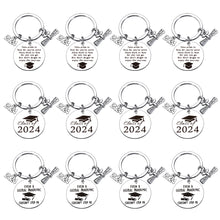 Load image into Gallery viewer, 12 Pcs Class of 2023 Gifts Graduation Keychain 2023 Bulk Graduation Gifts for Her Cool Graduation Gifts for Him Graduate Gifts End of Year Student Gifts from Teacher Bulk Graduation Party Decorations
